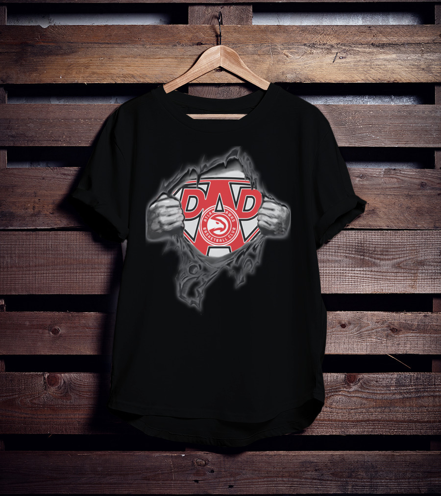 Atlanta Hawks Basketball Super Dad T-Shirt