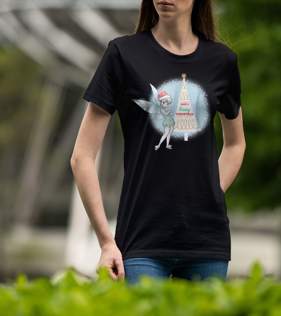 Disney Tinker Bell Have A Sassy Christmas Holiday T-Shirt