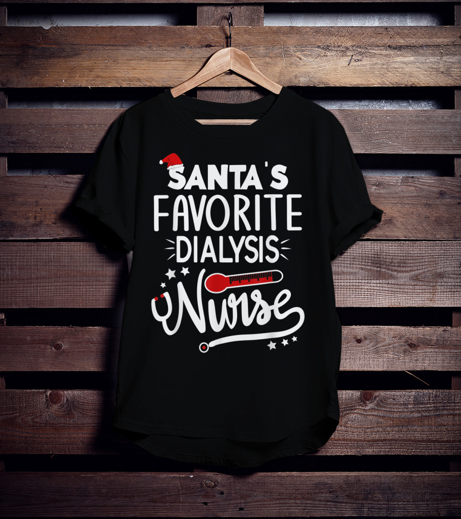 Santa's Favorite Dialysis Nurse T-Shirt