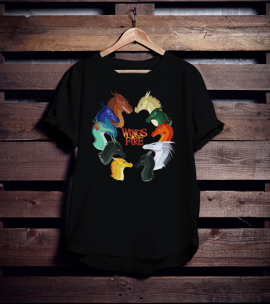 Wings Of Fire All Together Dragon Circle T-Shirt