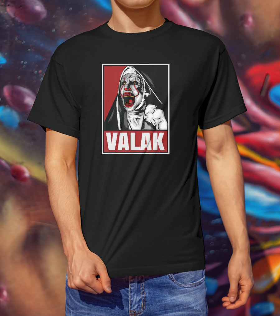 Scary Horror Valak Conjuring Nun Halloween Present T-Shirt