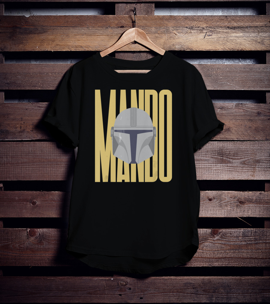 Mando Helmet Star Wars The Mandalorian Merch T-Shirt