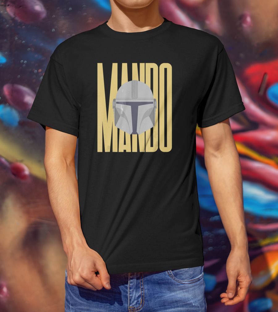 Mando Helmet Star Wars The Mandalorian Merch T-Shirt