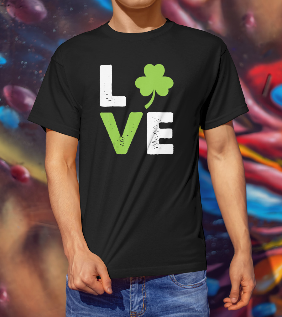 Love Shamrock Irish Love T-Shirt
