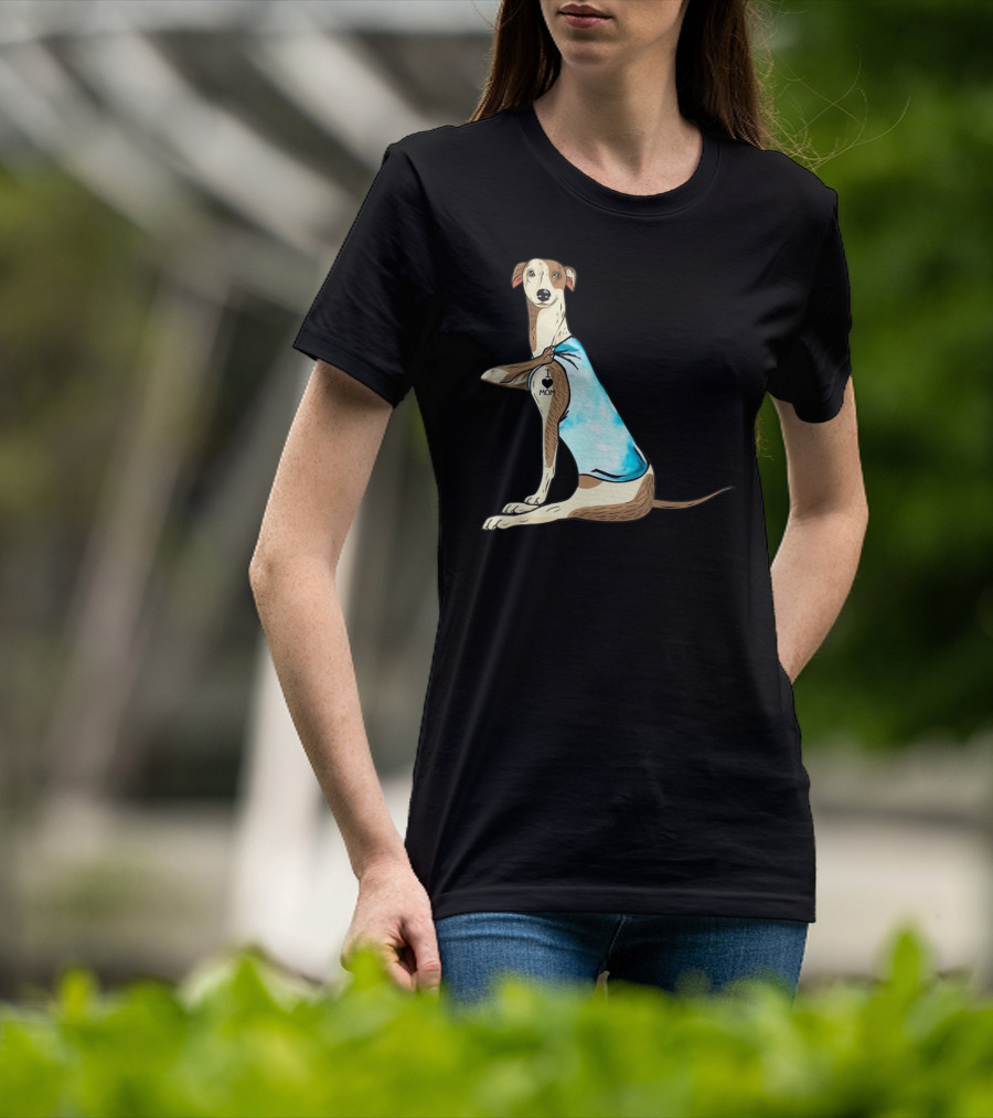 Whippet Dog I Love Mom Tattoo Iconic T-Shirt