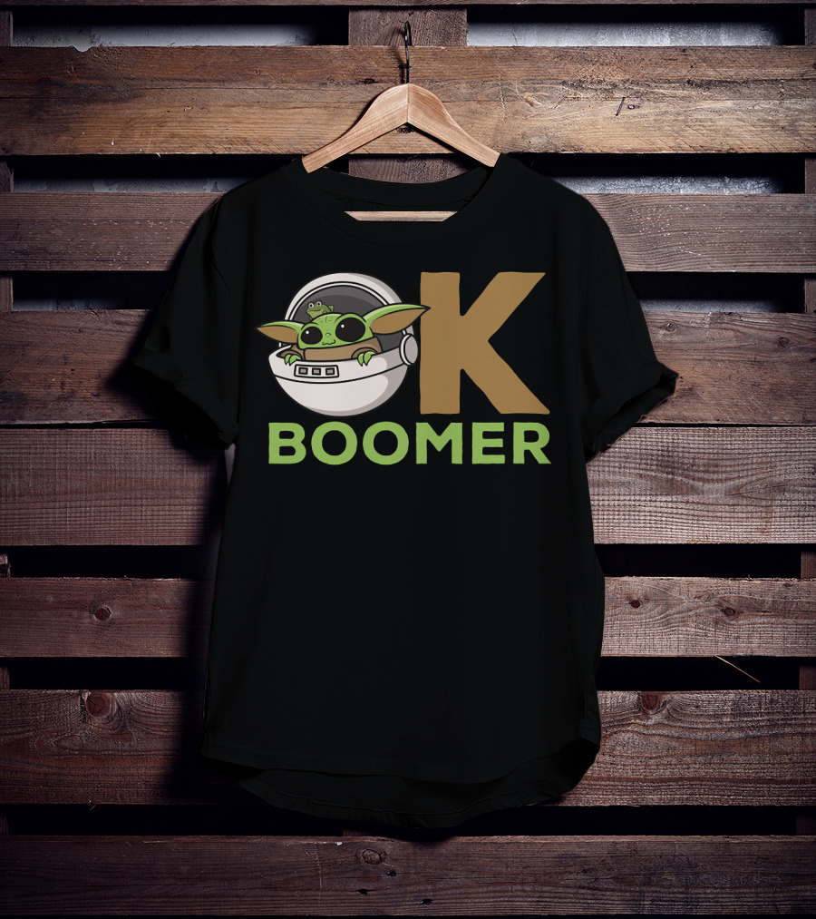 OK Boomer Baby Yoda Meme T-Shirt