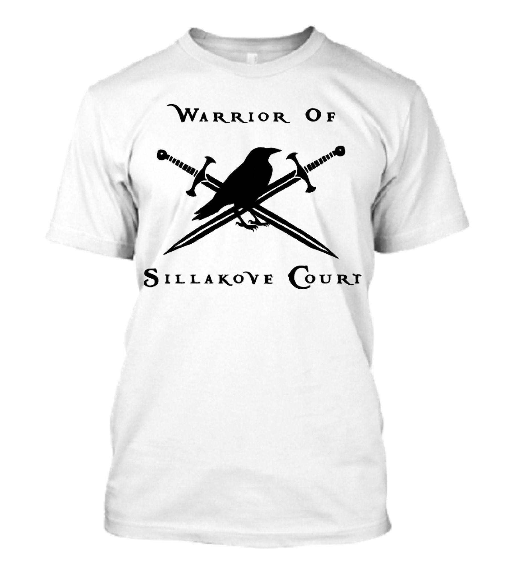 Warrior Of Sillakove Court Raven And Crossed Swords T-Shirt