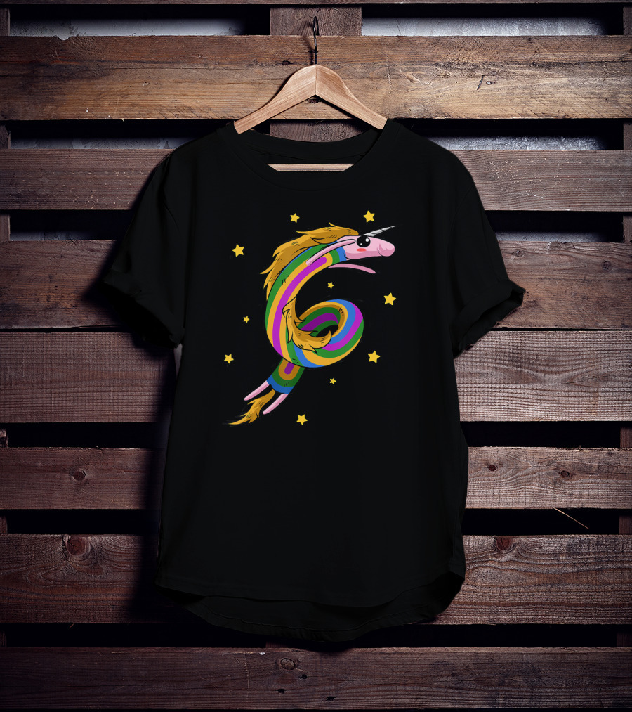 Rainicorn Unicorn Rainbow Star Party Adventure T-Shirt