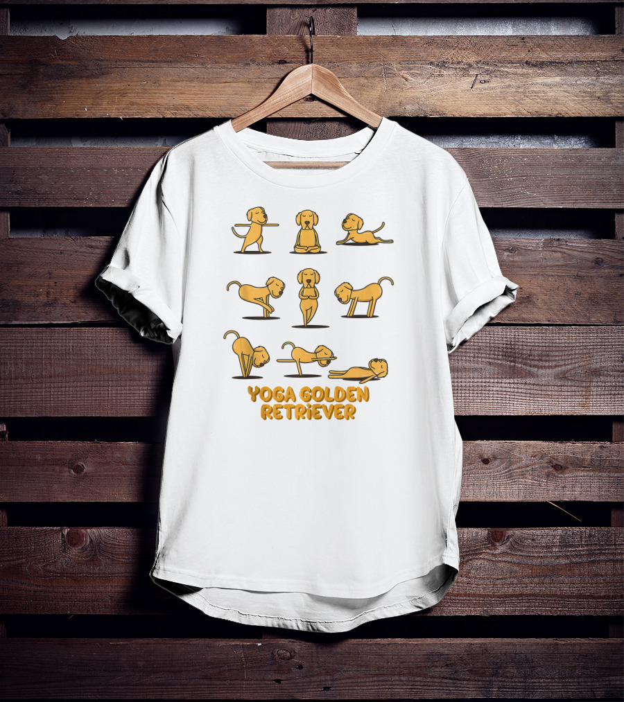 Yoga Golden Retriever Poses T-Shirt