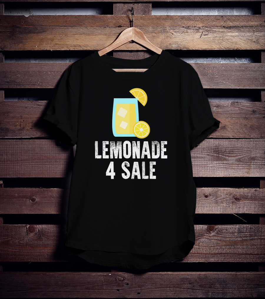 Lemonade 4 Sale Cool Iced Drink With Lemon Slices T-Shirt