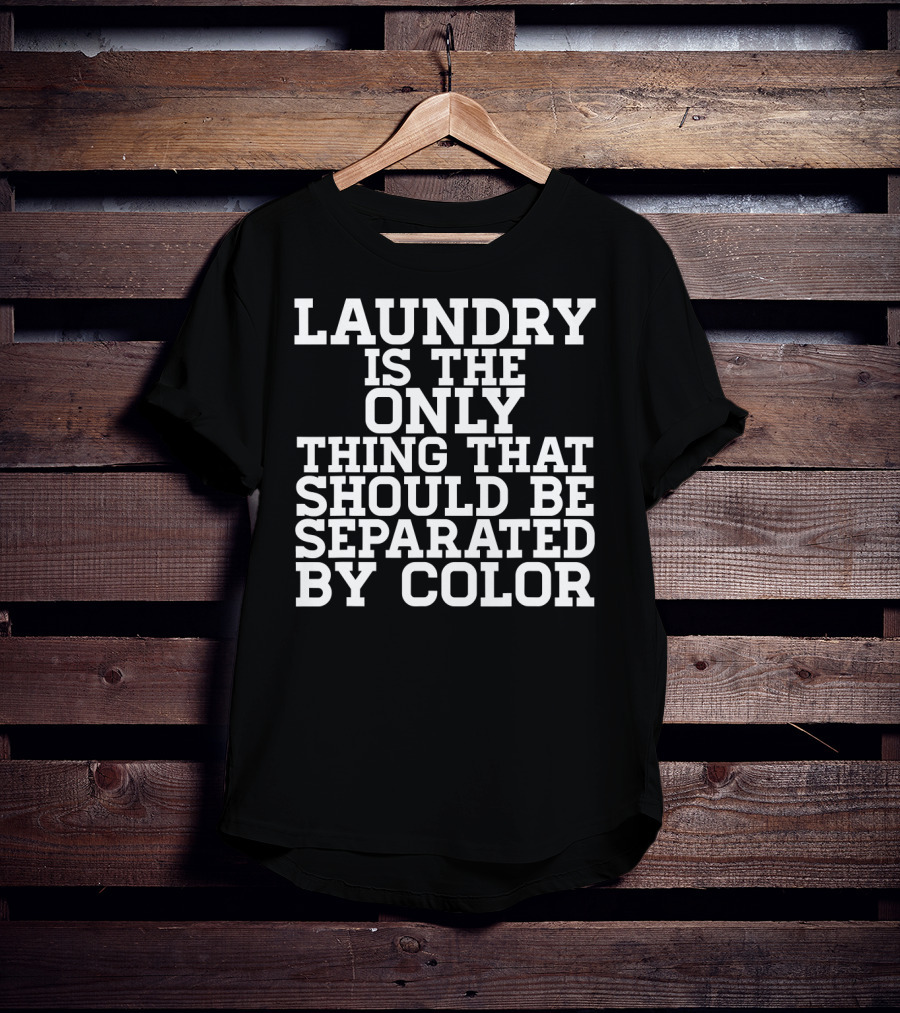 Laundry Is The Only Thing That Should Be Separated By Color Black Power History T-Shirt