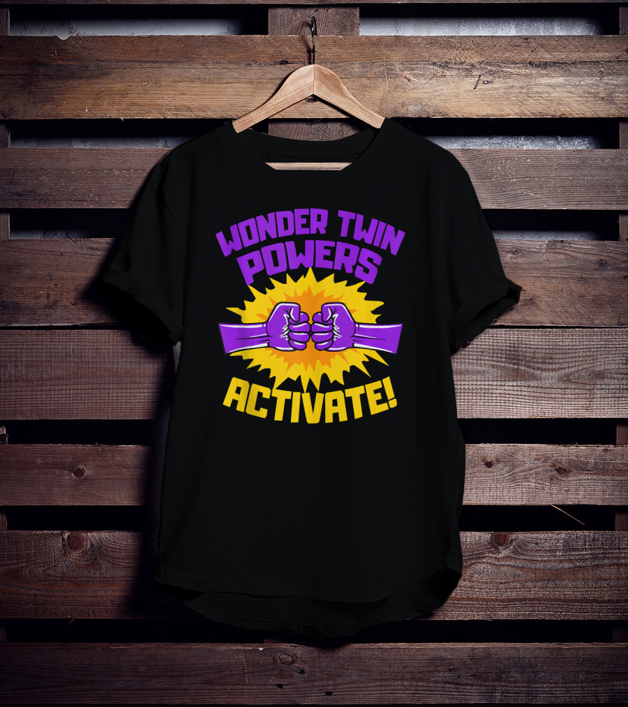 Wonder Twin Powers Activate Fist Bump Explosion T-Shirt
