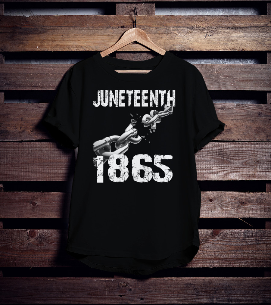 Juneteenth 1865 Breaking Chains Emancipation T-Shirt