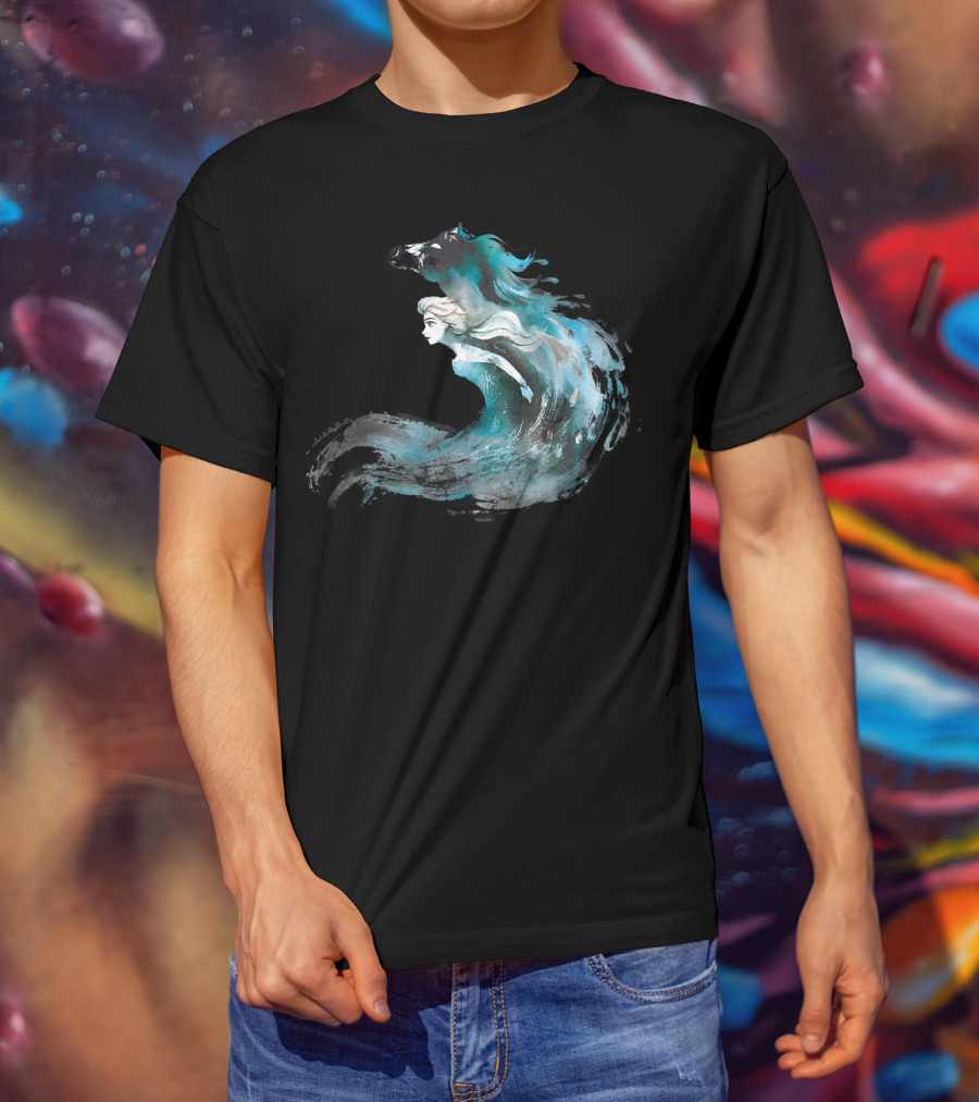 Disney Frozen 2 Elsa And The Nokk Magic Water Spirit T-Shirt