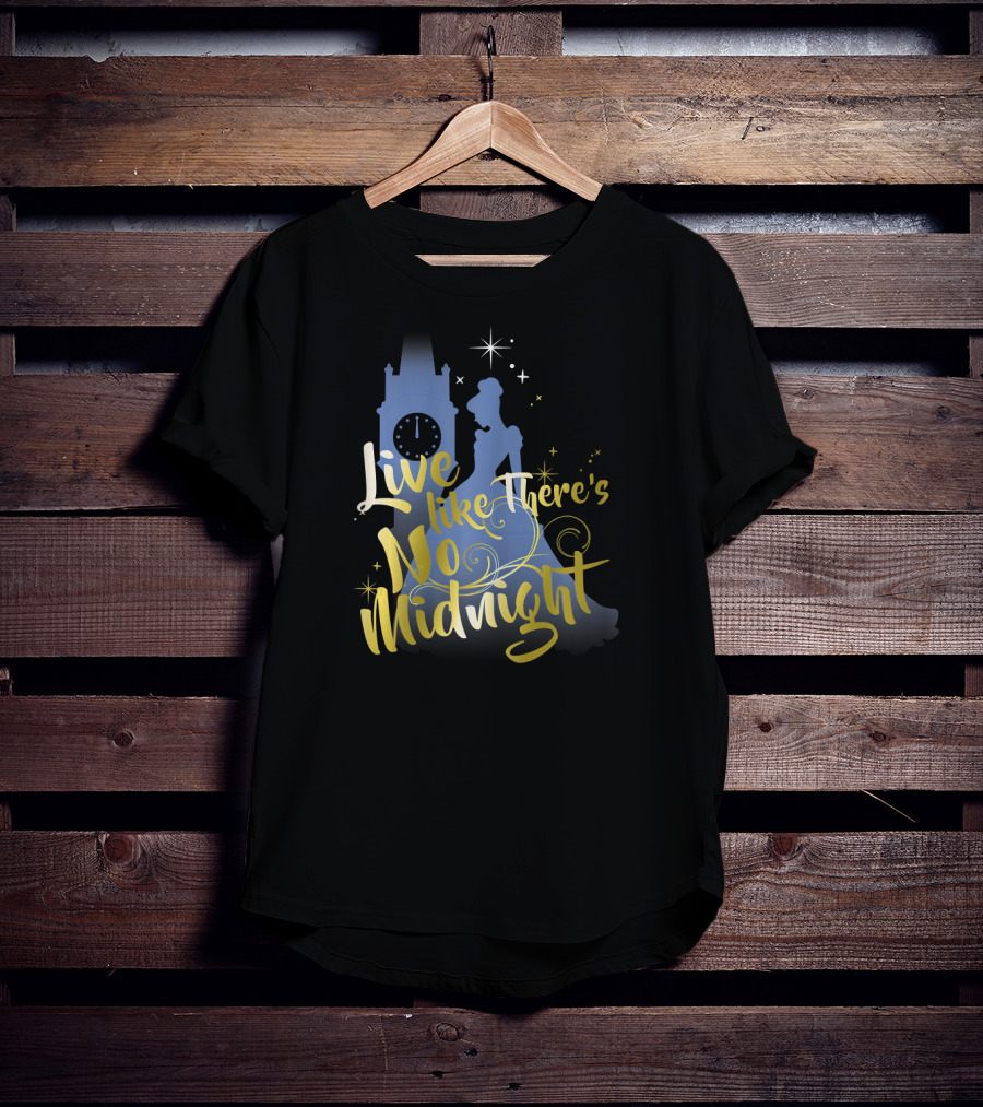 Cinderella Live Like There's No Midnight Disney Clock Tower T-Shirt