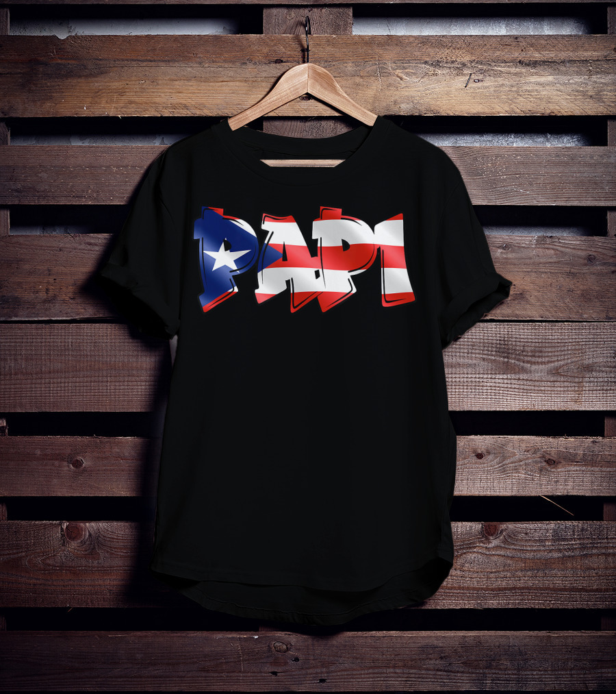 Papi Puerto Rican Flag T-Shirt