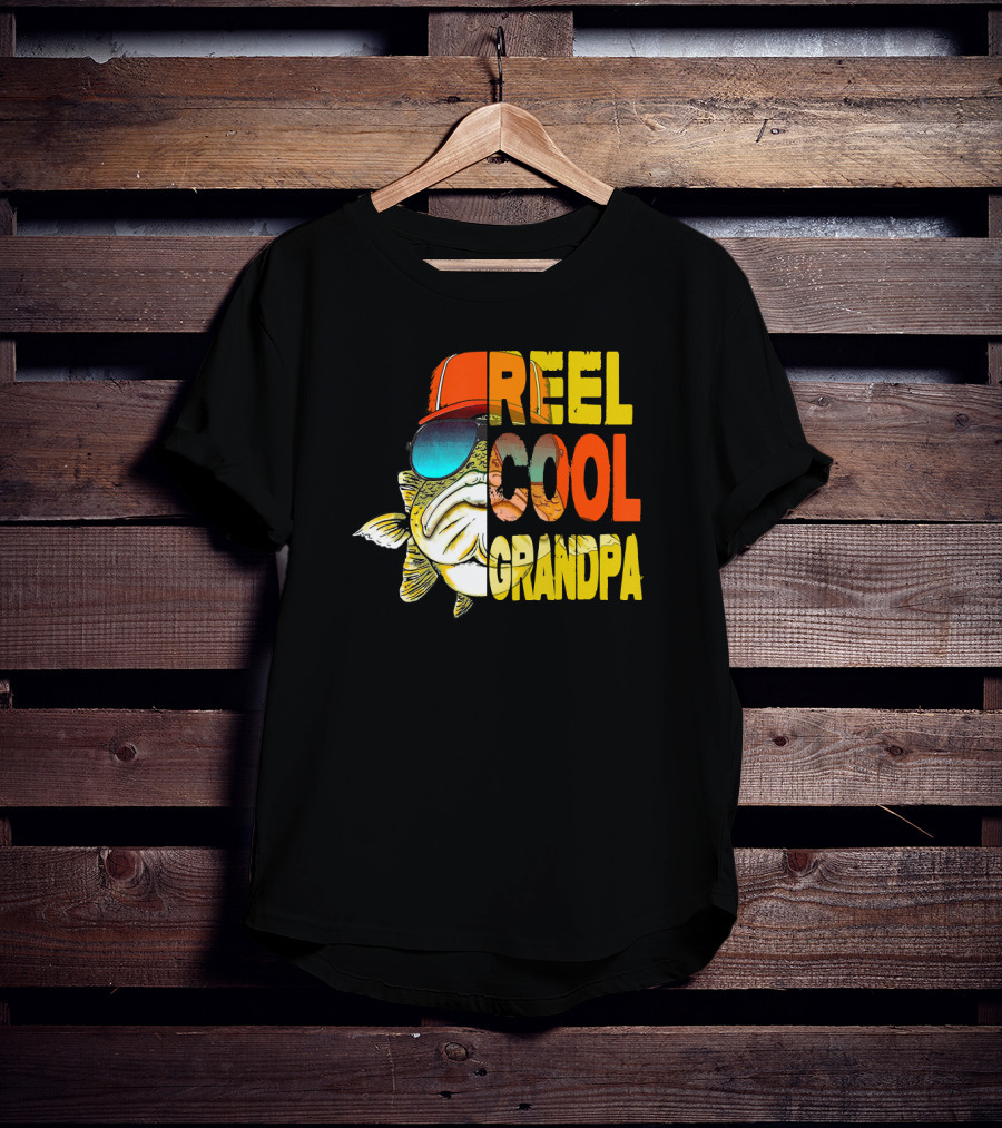 Father's Day Reel Cool Grandpa Fishing T-Shirt