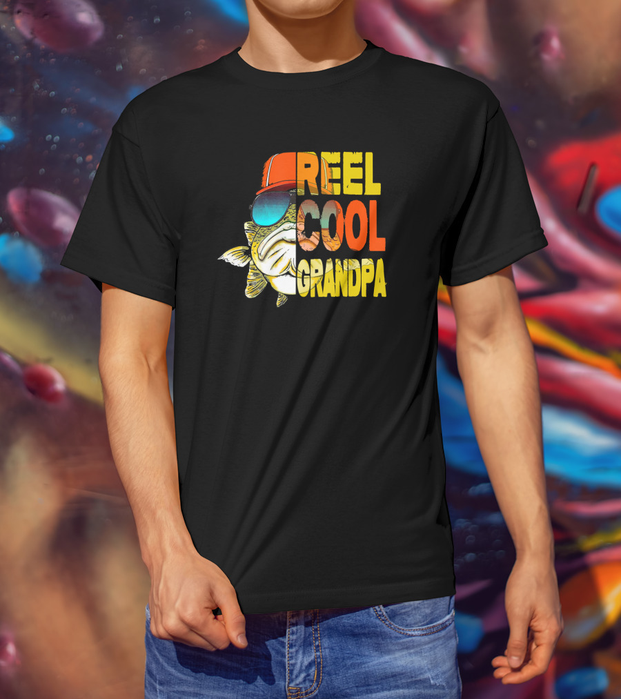 Father's Day Reel Cool Grandpa Fishing T-Shirt