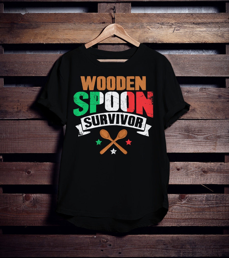 Wooden Spoon Survivor Italian Chef Kitchen Inspiration T-Shirt
