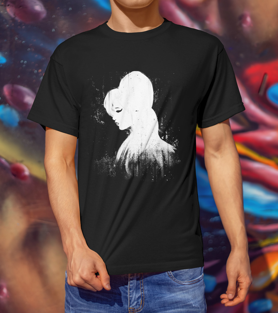 Amy Winehouse Back To Black Silhouette Iconic T-Shirt