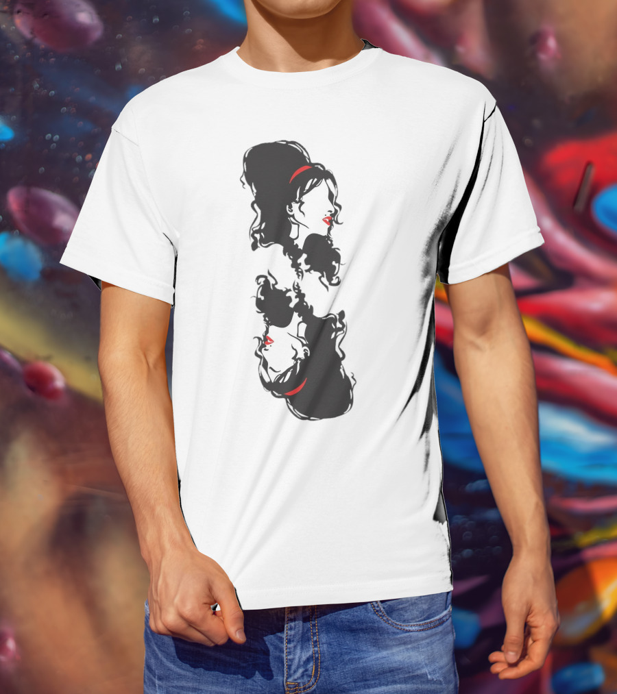 Ace Card Amy Winehouse Mirror Profile T-Shirt