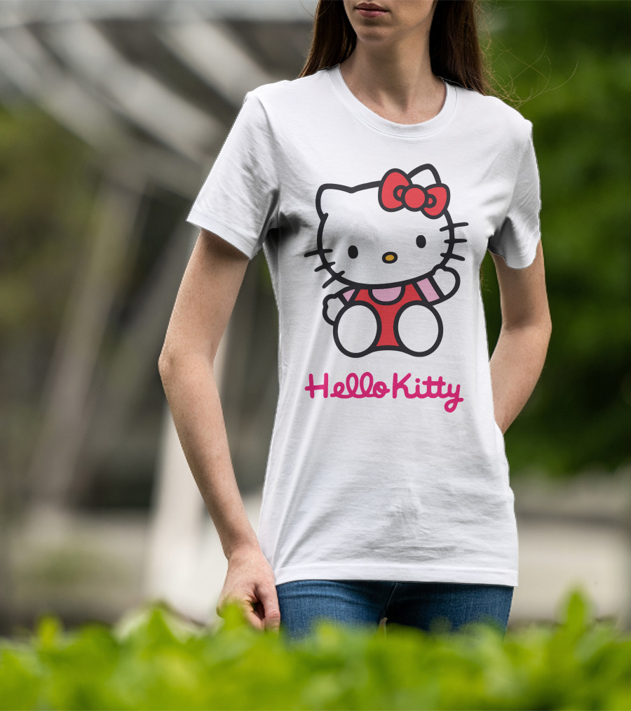 Hello Kitty Cute Bow Character T-Shirt