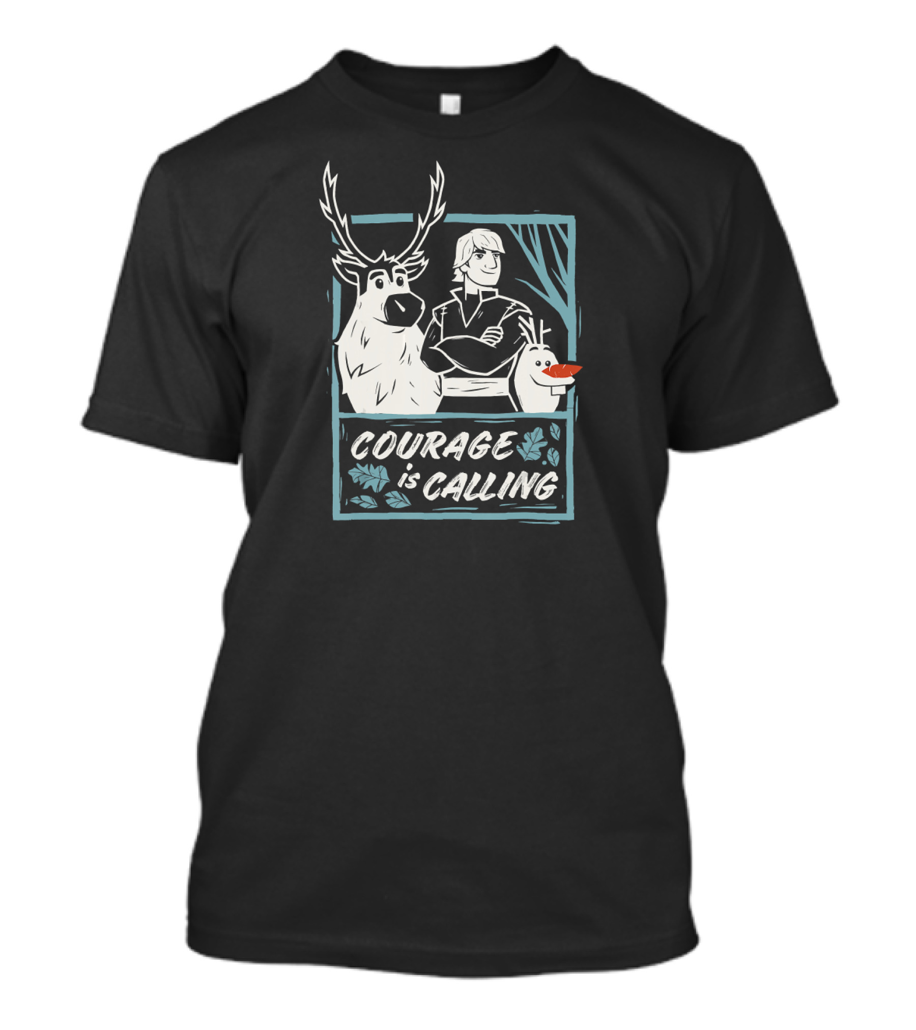 Disney Frozen 2 Sven Kristoff Olaf Courage Is Calling Trio T-Shirt