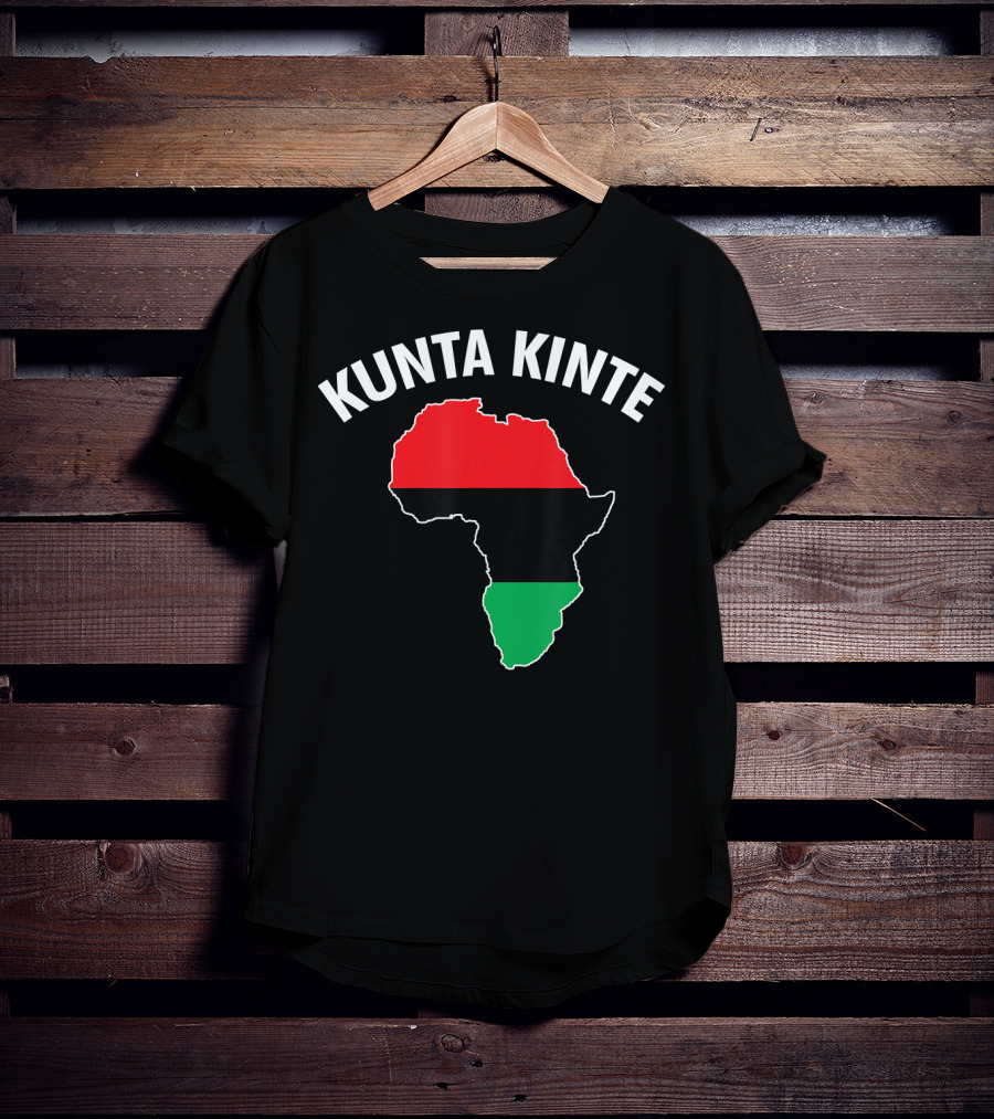 Kunta Kinte African Color Map Of Africa T-Shirt