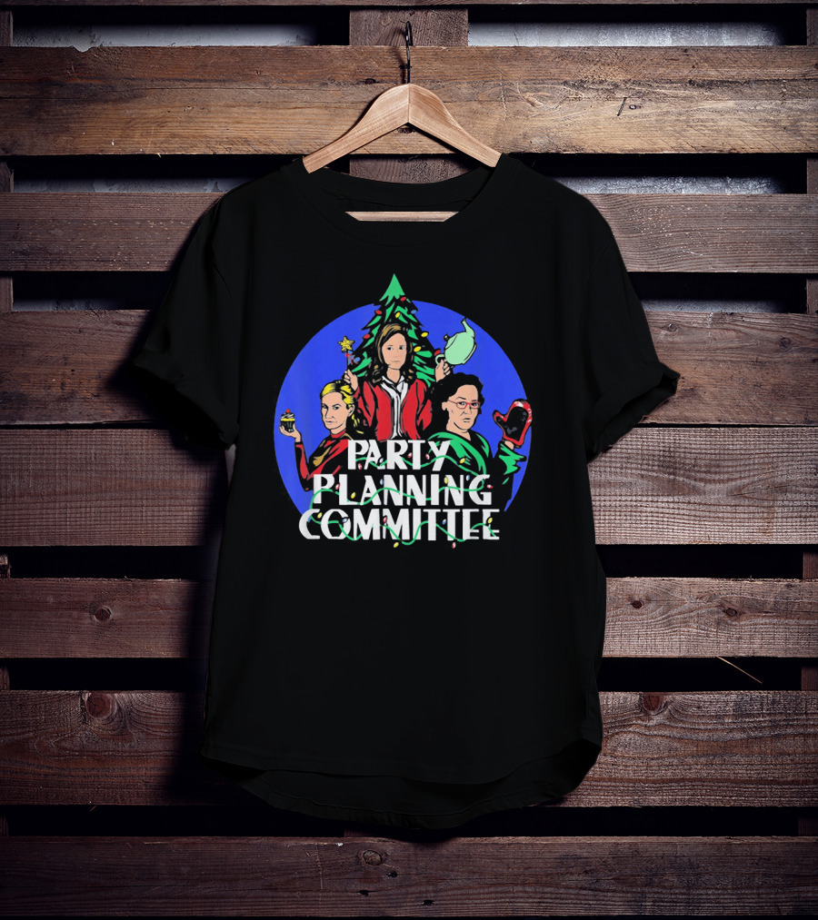 Party Planning Committee Merry Christmas Costume Characters T-Shirt