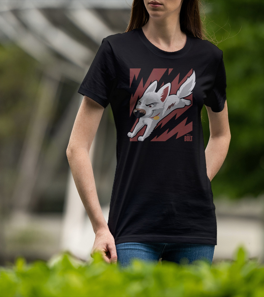 Disney Bolt The Super Dog Lightning Action Adventure T-Shirt