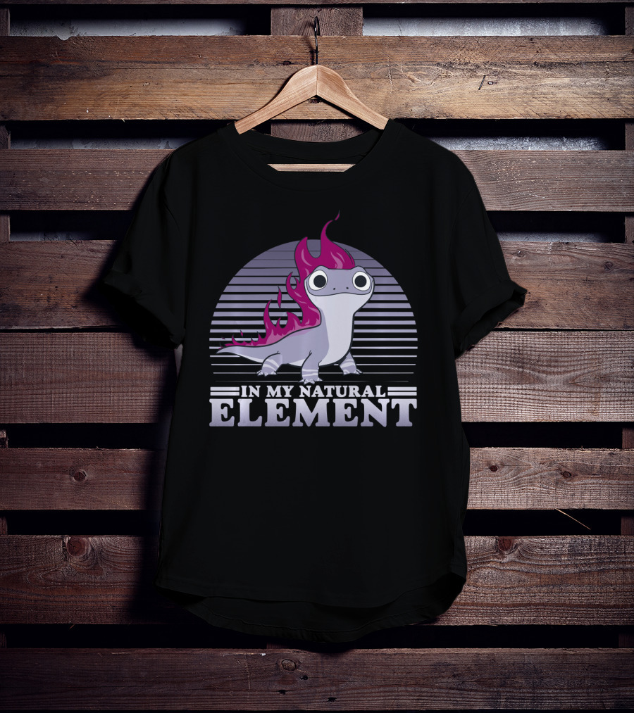 Disney Frozen 2 Salamander In My Natural Element Striped Sun T-Shirt