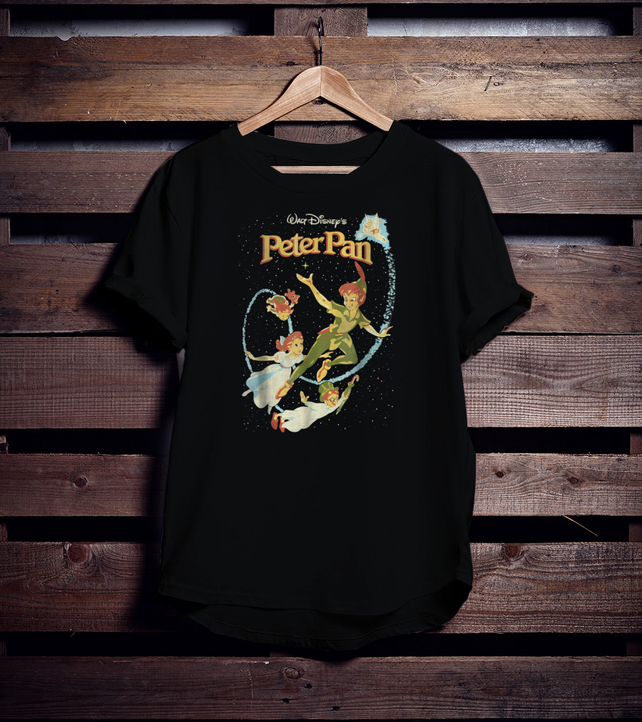 Walt Disney's Peter Pan With Tinker Bell And Darling Family Flight T-Shirt
