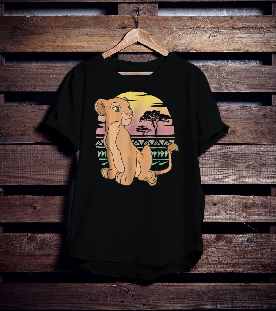 Disney The Lion King Nala 90s Sunset Scene T-Shirt