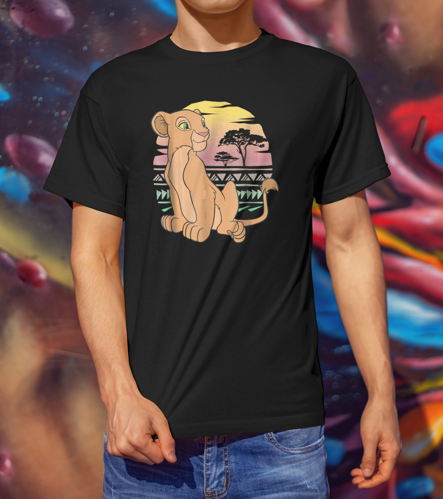 Disney The Lion King Nala 90s Sunset Scene T-Shirt