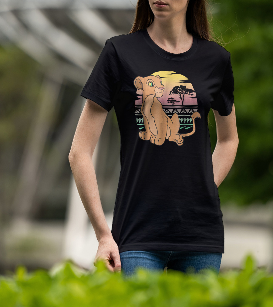 Disney The Lion King Nala 90s Sunset Scene T-Shirt