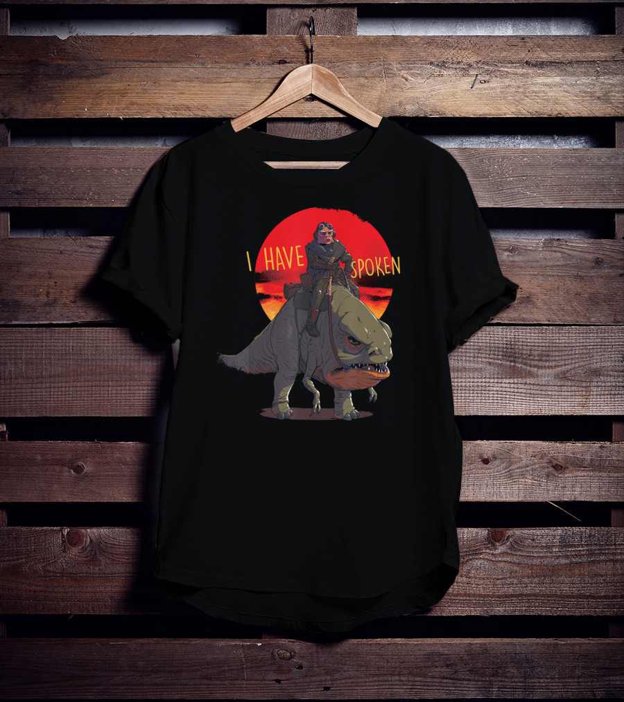 Star Wars The Mandalorian I Have Spoken Kuiil Riding Blurrg T-Shirt