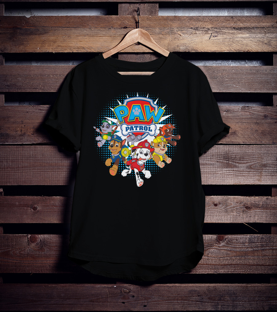 PAW Patrol Nickelodeon Characters Team Together T-Shirt