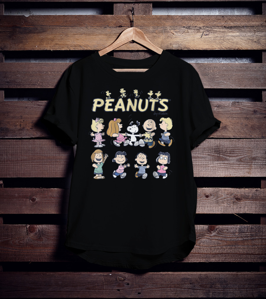 PEANUTS Dancing With Snoopy And Friends By Schulz T-Shirt
