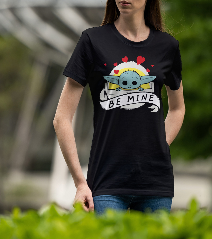 Star Wars The Mandalorian The Child Be Mine Hearts T-Shirt