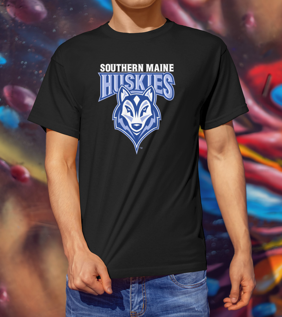 Southern Maine Huskies Logo NCAA University T-Shirt
