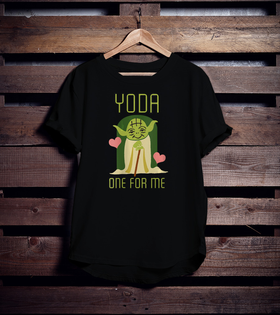 Yoda One For Me Valentine's Day Star Wars Hearts T-Shirt