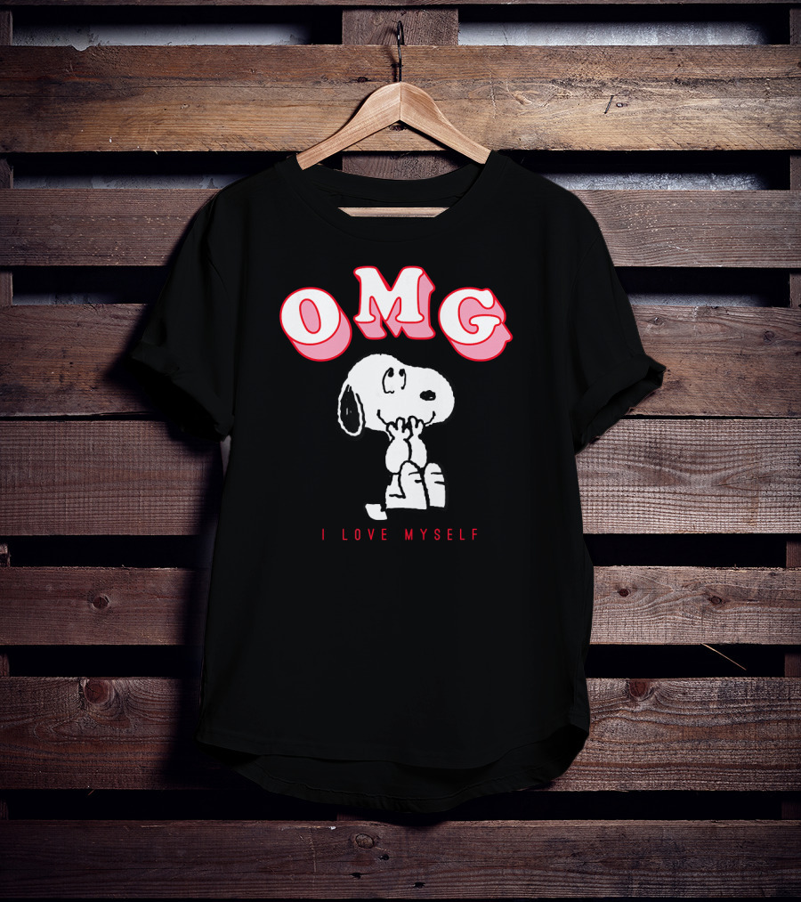 OMG Snoopy I Love Myself Peanuts Valentine T-Shirt