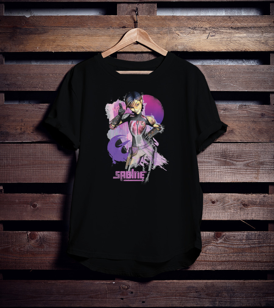 Star Wars Rebels Sabine Wren Vibrant Mandalorian Warrior T-Shirt
