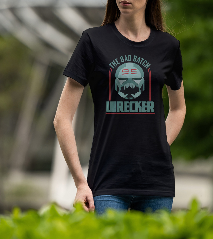 Star Wars The Clone Wars The Bad Batch Wrecker Helmet T-Shirt