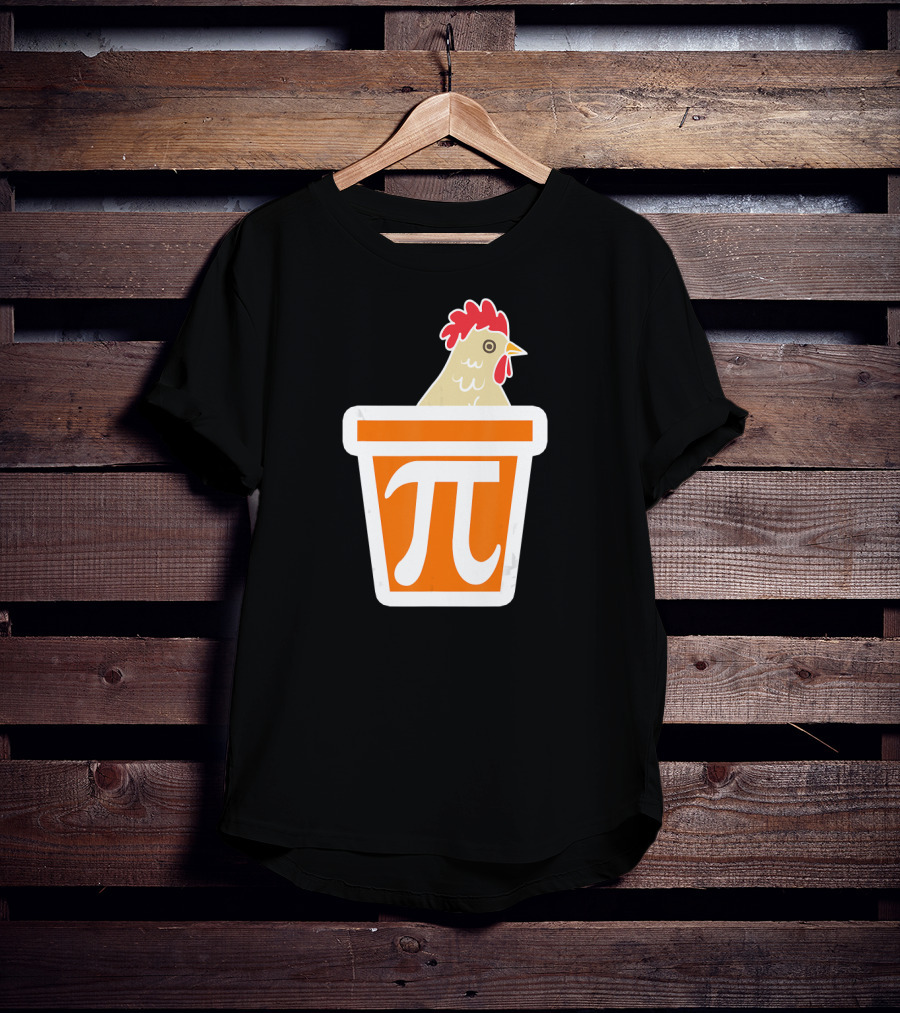 Chicken In Pi Symbol Bucket T-Shirt