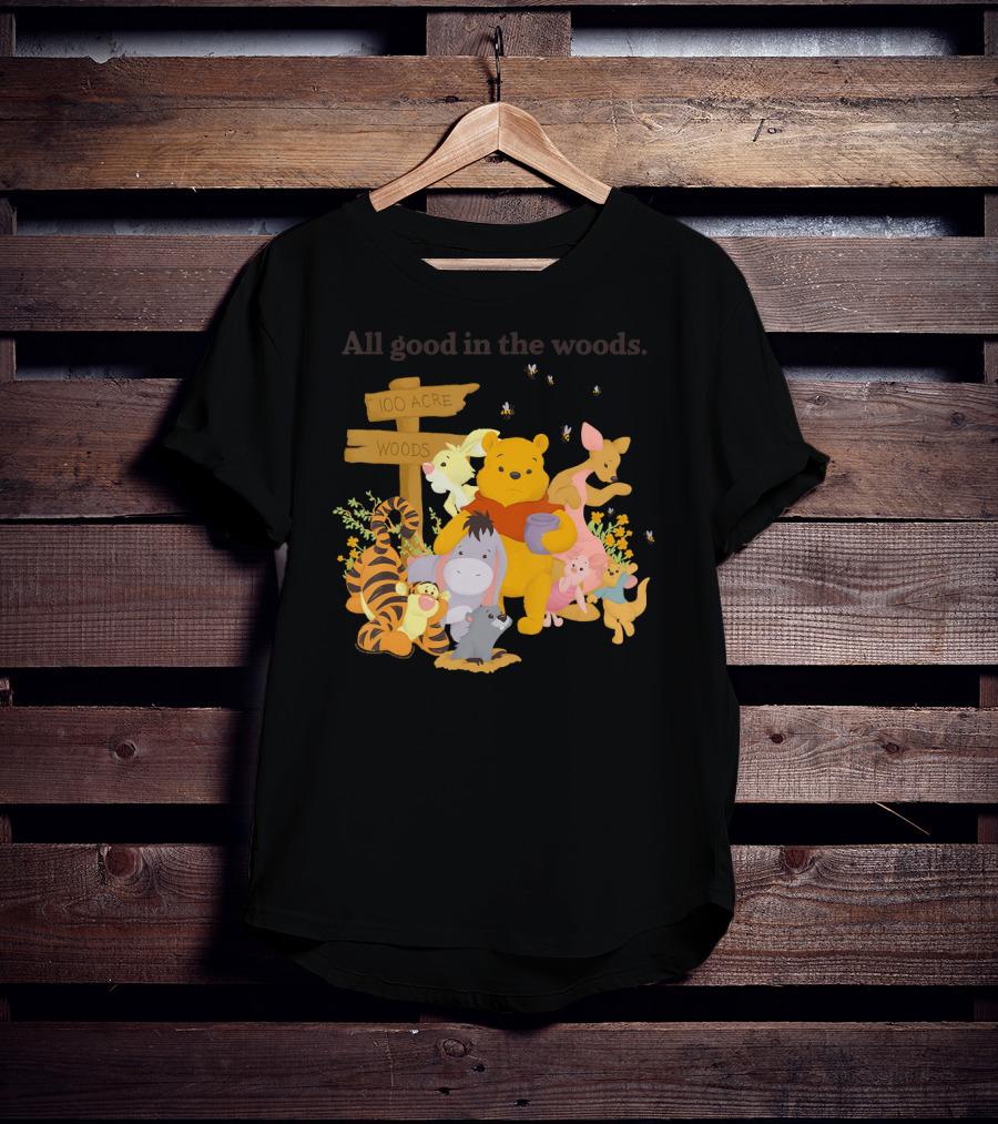 Winnie The Pooh Group Shot All Good In The 100 Acre Woods T-Shirt