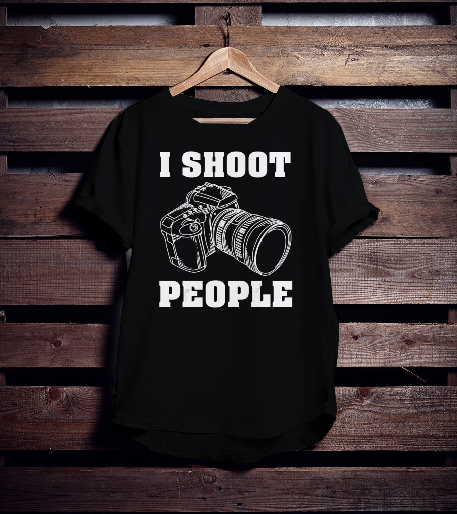 I Shoot People Camera I Love Photography T-Shirt