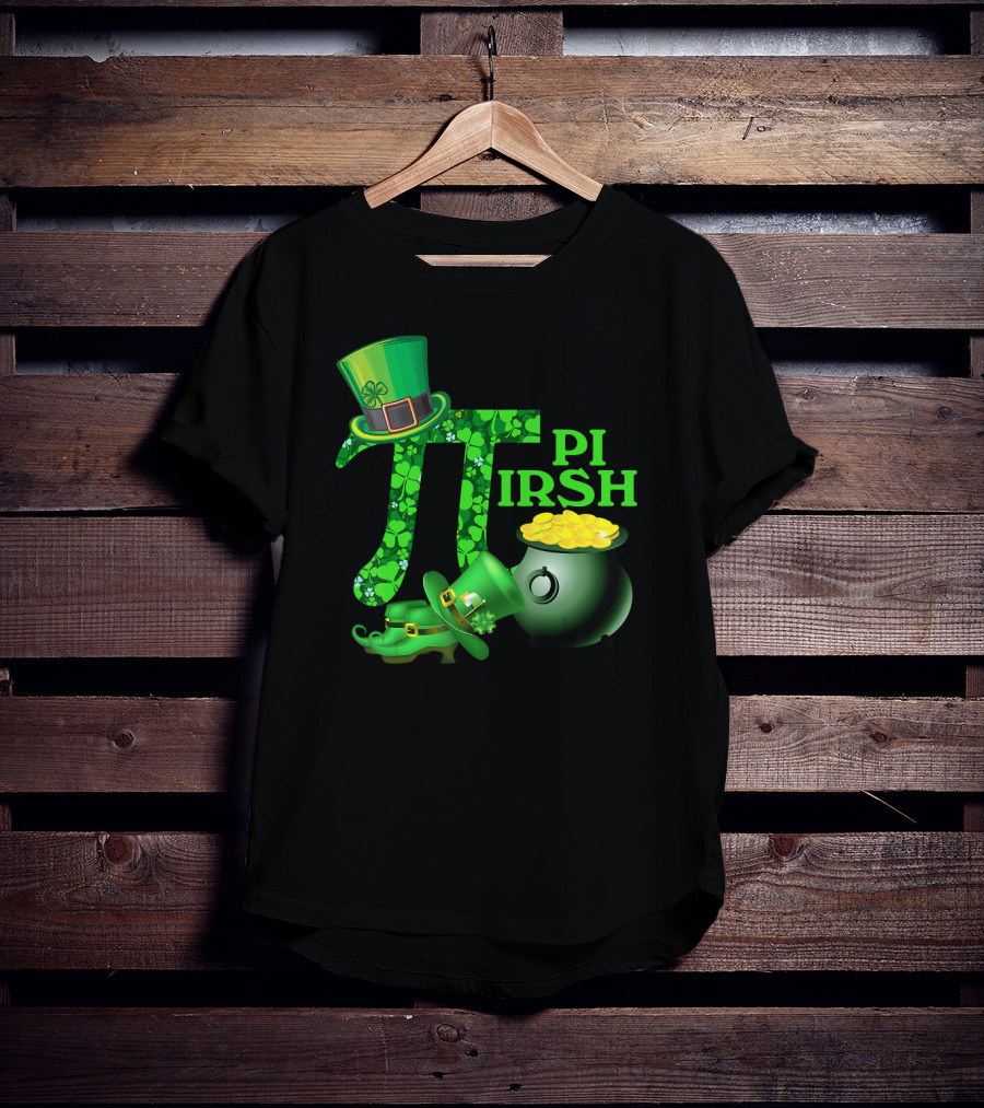 Shamrock Pi Irish Math Teacher St Patrick's Day T-Shirt