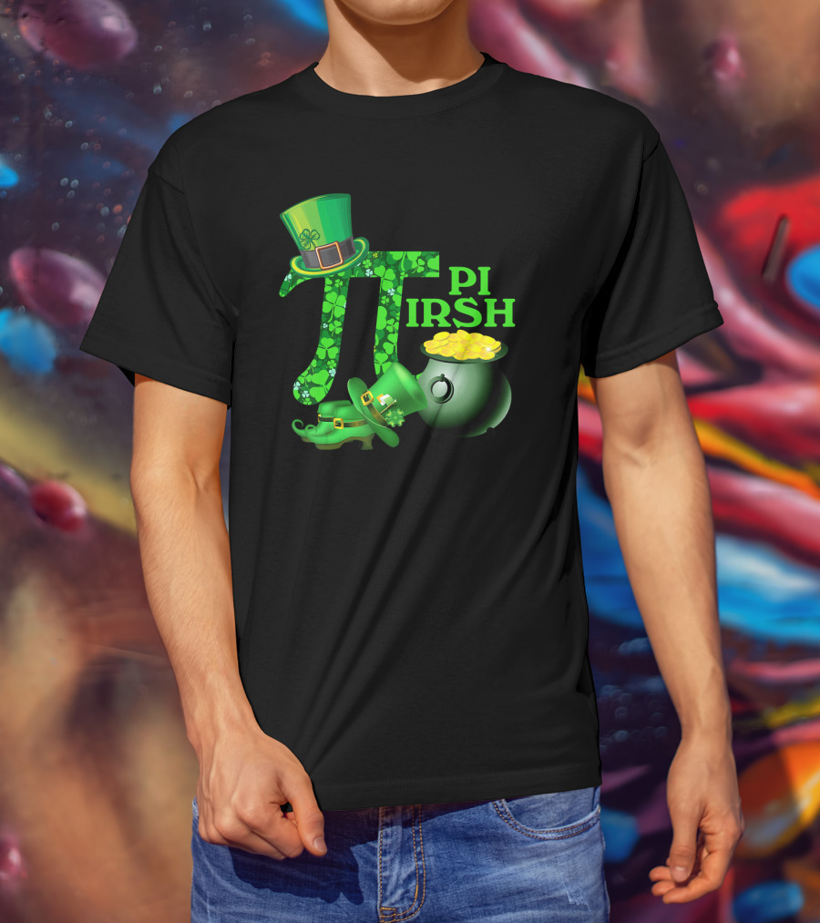 Shamrock Pi Irish Math Teacher St Patrick's Day T-Shirt