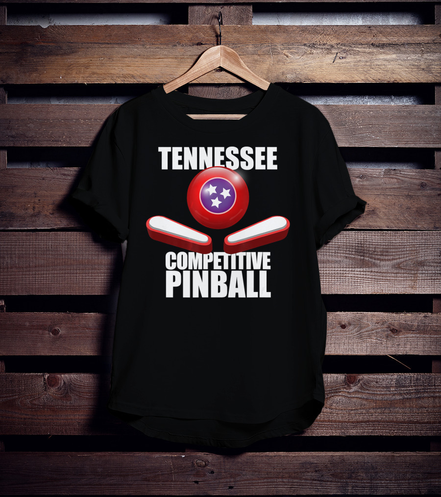 Tennessee Competitive Pinball Stars And Flippers T-Shirt